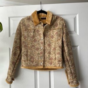 Floral Fur-lined Jacket